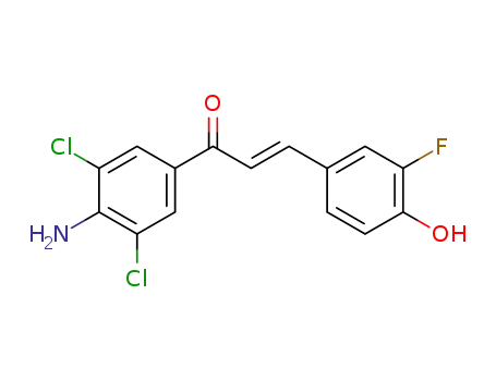 (E)-1-(4-amino-3,5-dichlorophenyl)-3-(3-fluoro-4-hydroxyphenyl)prop-2-en-1-one