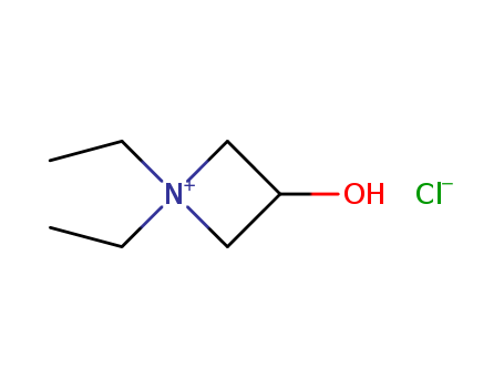 Molecular Structure of 15314-03-1 (Azetidinium, 1,1-diethyl-3-hydroxy-, chloride)