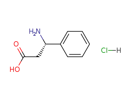 Molecular Structure of 83649-47-2 ((S)-(-)-3-Amino-3-phenylpropionic acid hydrochloride)