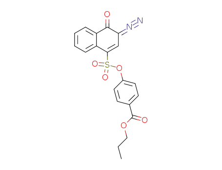 4-(3-Diazo-4-oxo-3,4-dihydro-naphthalene-1-sulfonyloxy)-benzoic acid propyl ester
