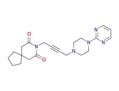 8-<4-<4-(2-Pyrimidinyl)-1-piperazinyl>-2-butynyl>-8-azaspiro<4.5>decane-7,9-dione