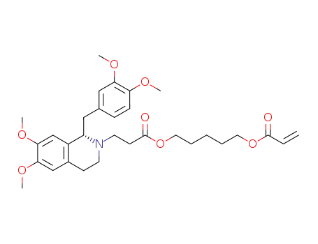 (S)-(+)-1-tetrahydropapaverin-2'-yl-4,10-dioxa-3,11-dioxotridec-12-ene