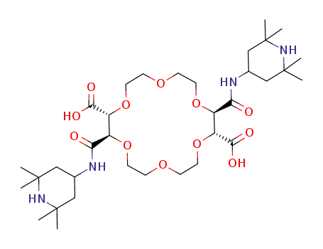 (2R,3R,11R,12R)-(+)-N,N'-di-4'-(2',2',6',6'-tetramethylpiperidine)-2,11-dicarboxamido-1,4,7,10,13,16-hexaoxacyclooctadecane-3,12-dicarboxylic acid