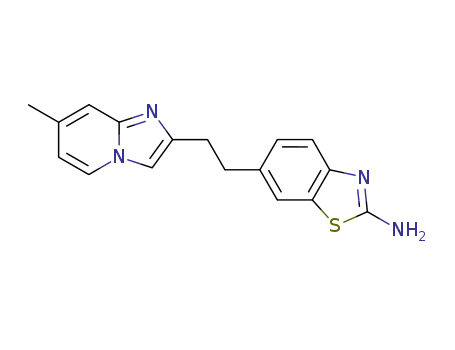 6-[2-(7-methylimidazo[1,2-a]pyridin-2-yl)ethyl]-2-aminobenzothiazole