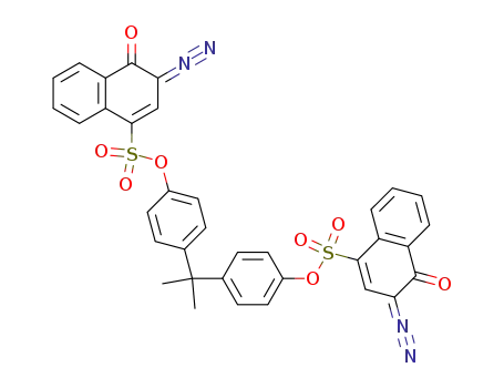 2,2-bis<4-(2,1-diazonaphthalenone-4-sulfonyloxy)phenyl>propane