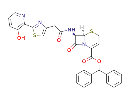 (6R,7R)-7-<2-(3-hydroxy-2-pyridyl)-4-thiazolyl>acetylamino-8-oxo-5-thia-1-azabicyclo<4.2.0>oct-2-ene-2-carboxylic acid diphenylmethyl ester