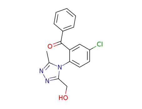Methanone, (5-chloro-2-(3-(hydroxymethyl)-5-methyl-4H-1,2,4-triazol-4-yl)phenyl)phenyl-