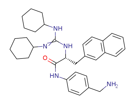 (R)-N-(4-Aminomethyl-phenyl)-2-(N',N''-dicyclohexyl-guanidino)-3-naphthalen-2-yl-propionamide