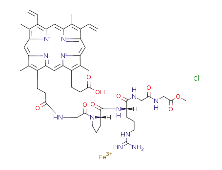 Nα-[6-(protohemin IX)-yl]-Gly-Pro-Arg-Gly-Gly-OMe
