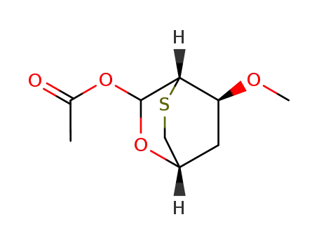 1-O-acetyl-2,6-anhydro-4-deoxy-3-O-methyl-6-thio-D-lyxo-hexospyranose