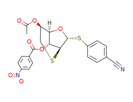 4-cyanophenyl 5-O-acetyl-2,6-anhydro-3-O-(4-nitrobenzoyl)-2-thio-α-D-altrofuranoside
