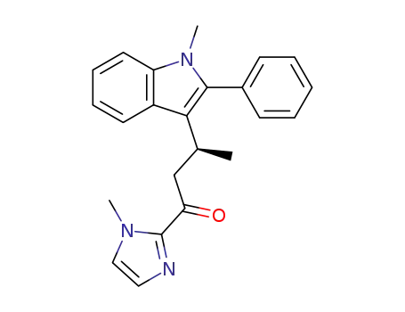 (S)-1-(1-methyl-1H-imidazole-2-yl)-3-(1-methyl-2-phenyl-1H-indol-3-yl)butan-1-one