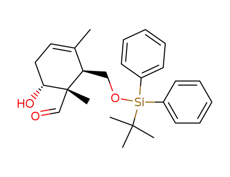 (1S,2R,6R)-2-(tert-Butyl-diphenyl-silanyloxymethyl)-6-hydroxy-1,3-dimethyl-cyclohex-3-enecarbaldehyde