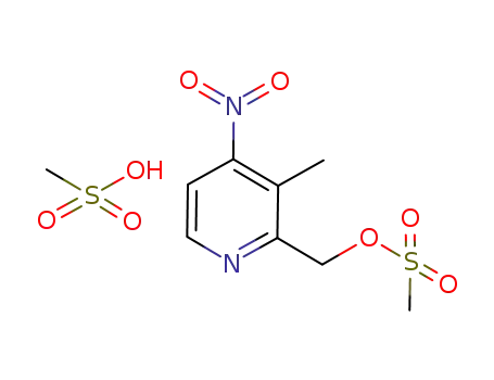 2-methanesulfonyloxymethyl-3-methyl-4-nitropyridine methanesulfonate