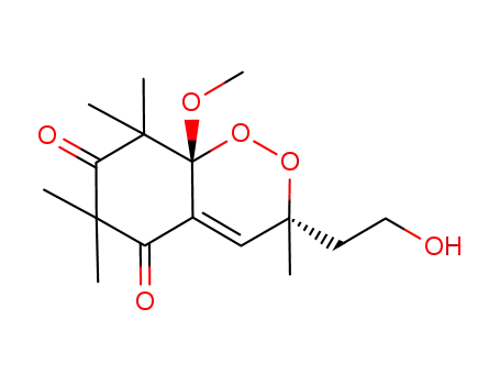 (3R*,8aS*)-3-(2-hydroxyethyl)-8a-methoxy-3,6,6,8,8-pentamethyl-8,8a-dihydro-3H-benzo[c][1,2]dioxine-5,7-dione