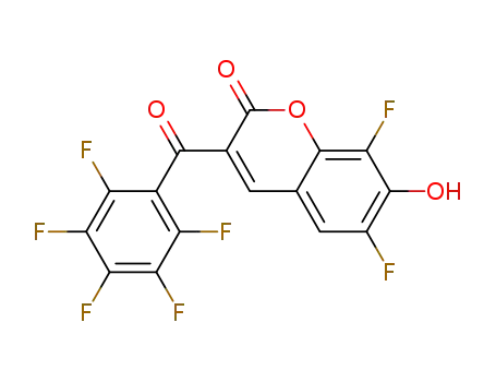 6,8-difluoro-7-hydroxy-3-pentafluorobenzoylcoumarin