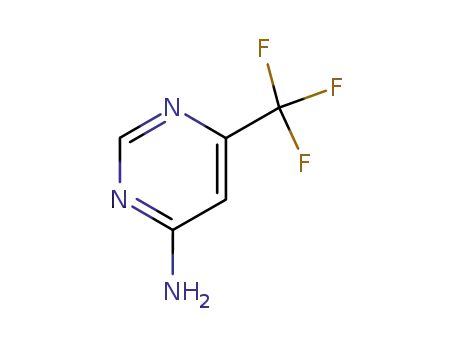 Molecular Structure of 672-41-3 (6-Trifluoromethyl pyrimidin-4-ylamine)