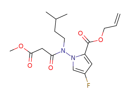 1-[(2-methoxycarbonyl-acetyl)-(3-methyl-butyl)-amino]-4-fluoro-1H-pyrrole-2-carboxylic acid allyl ester