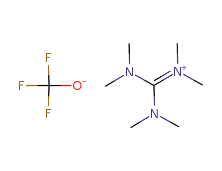 Molecular Structure of 1006904-67-1 (Hexamethylguanidinium trifluoromethanolate)