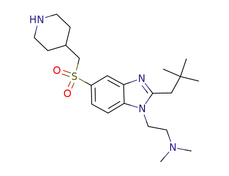 N,N-dimethyl-2-(2-neopentyl-5-(piperidin-4-ylmethylsulfonyl)-1H-benzoimidazol-1-yl)ethanamine