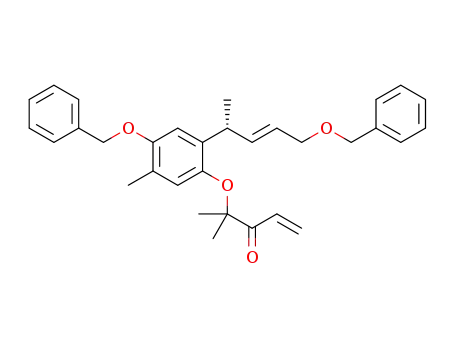 (R,E)-4-(4-(benzyloxy)-2-(5-(benzyloxy)pent-3-en-2-yl)-5-methylphenoxy)-4-methylpent-1-en-3-one