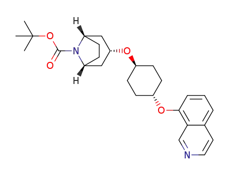 (1R,3s,5S)-tert-butyl 3-((1r,4R)-4-(isoquinolin-8-yloxy)cyclohexyloxy)-8-azabicyclo[3.2.1]octane-8-carboxylate