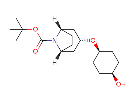 (1R,3s,5S)-tert-butyl 3-((1s,4S)-4-hydroxycyclohexyloxy)-8-azabicyclo[3.2.1]octane-8-carboxylate