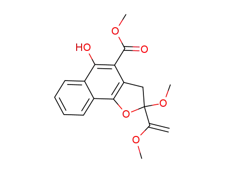 methyl 5-hydroxy-2-methoxy-2-(1-methoxyvinyl)-2,3-dihydronaphtho[1,2-b]furan-4-carboxylate