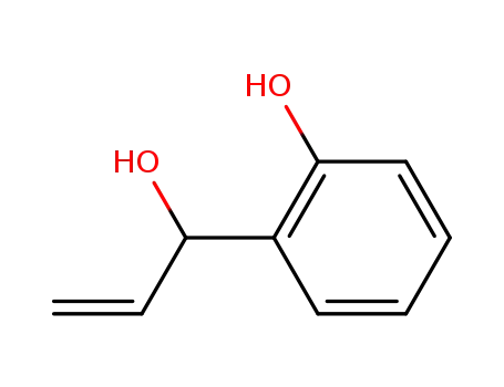 Molecular Structure of 38865-40-6 (Benzenemethanol, a-ethenyl-2-hydroxy-)