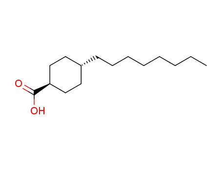 Molecular Structure of 38289-32-6 (Cyclohexanecarboxylic acid, 4-octyl-, trans-)