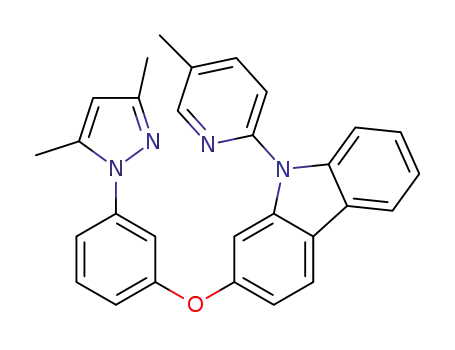 2-(3-(3,5-dimethyl-1H-pyrazol-1-yl)phenoxy)-9-(5-methylpyridin-2-yl)-9H-carbazole