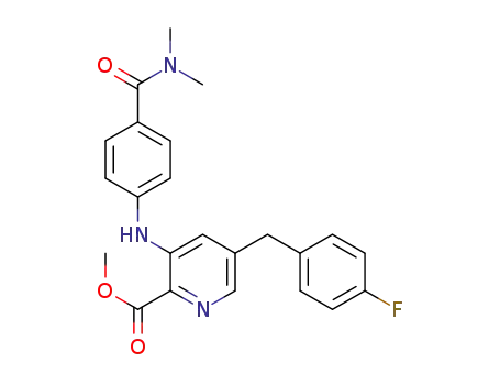 methyl 3-({4-[(dimethylamino)carbonyl]phenyl}amino)-5-[(4-fluorophenyl)methyl]-2-pyridinecarboxylate