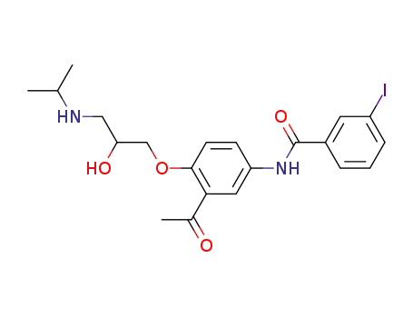 Molecular Structure of 67014-20-4 (3-iodobenzoylacebutolol)