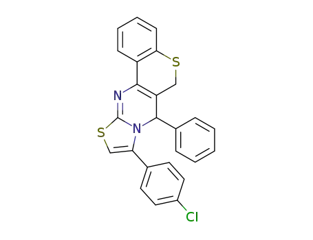 9-(4-chlorophenyl)-7-phenyl-6,7-dihydrothiazolo[3,2-a]thiochromeno[4,3 d] pyrimidine