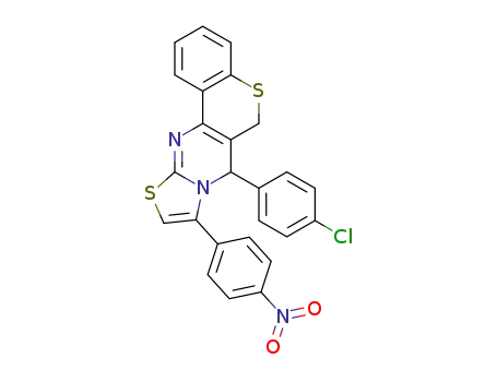 7-(4-chlorophenyl)-9-(4-nitrophenyl)-6,7-dihydrothiazolo[3,2-a]thiochromeno[4,3-d]pyrimidine