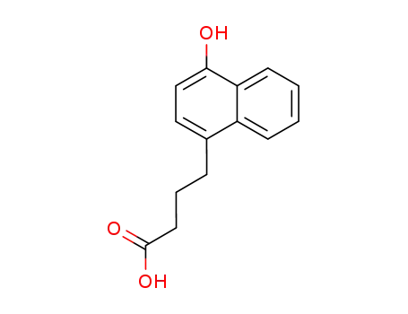 Molecular Structure of 10441-52-8 (1-Naphthalenebutanoic acid, 4-hydroxy-)