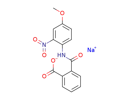 sodium 2-(4-methoxy-2-nitrophenylcarbamoyl)benzoate