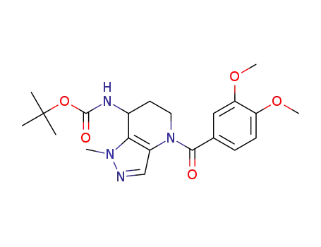 tert-butyl (4-(3,4-dimethoxybenzoyl)-1-methyl-4,5,6,7-tetrahydro-1H-pyrazolo[4,3-b]pyridin-7-yl)carbamate