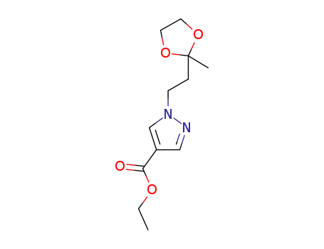 ethyl 1-(2-(2-methyl-1,3-dioxolan-2-yl)ethyl)-1H-pyrazole-4-carboxylate