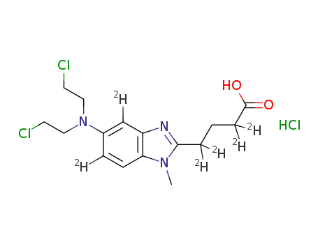 4‐(5‐(bis(2‐chloroethyl)amino)‐1‐methyl‐1H‐benzo[d]imidazol‐2‐yl‐4,6‐d2)butanoic‐2,2,4,4‐d4 acid hydrochloride