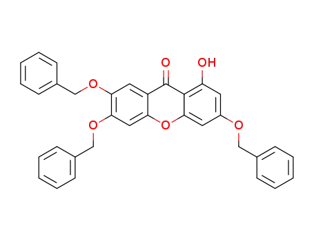 3,6,7-tris(benzyloxy)-1-hydroxy-9H-xanthen-9-one