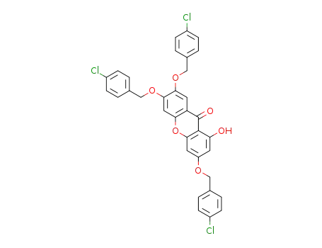 3,6,7-tris((4-chlorobenzyl)oxy)-1-hydroxy-9H-xanthen-9-one