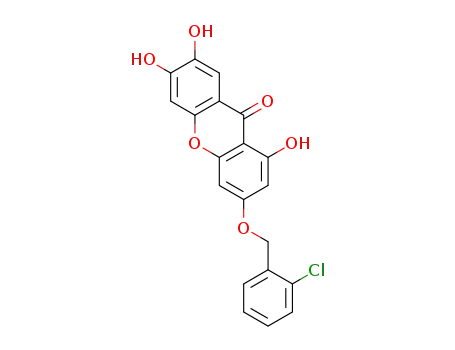 3-((2-chlorobenzyl)oxy)-1,6,7-trihydroxy-9H-xanthen-9-one