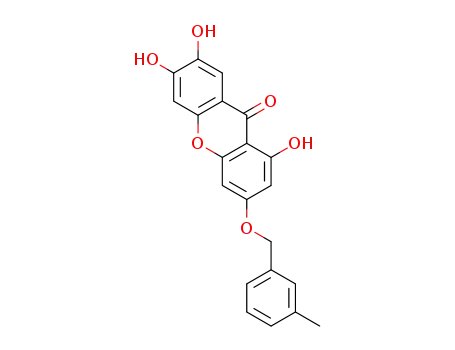 1,6,7-trihydroxy-3-((3-methylbenzyl)oxy)-9H-xanthen-9-one