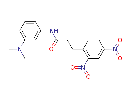 3-(2,4-dinitro-phenyl)-propionic acid-(3-dimethylamino-anilide)