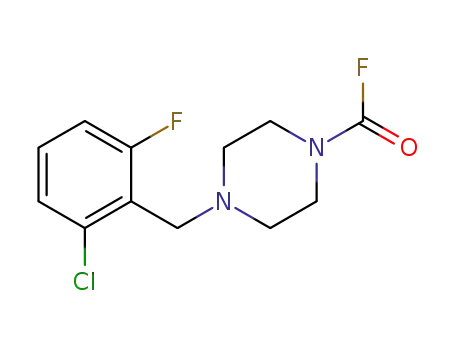4-(2-chloro-6-fluorobenzyl)piperazine-1-carbonyl fluoride