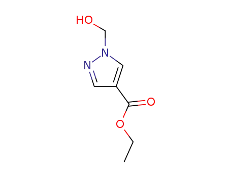 Molecular Structure of 112393-66-5 (1H-Pyrazole-4-carboxylic acid, 1-(hydroxymethyl)-, ethyl ester)