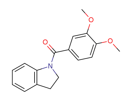 Molecular Structure of 128581-33-9 (1H-Indole, 1-(3,4-dimethoxybenzoyl)-2,3-dihydro-)