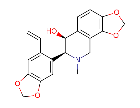 (6S,7S)-8-Methyl-7-(6-vinyl-benzo[1,3]dioxol-5-yl)-6,7,8,9-tetrahydro-[1,3]dioxolo[4,5-h]isoquinolin-6-ol