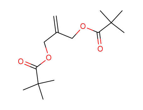 Molecular Structure of 113859-64-6 (Propanoic acid, 2,2-dimethyl-, 2-methylene-1,3-propanediyl ester)